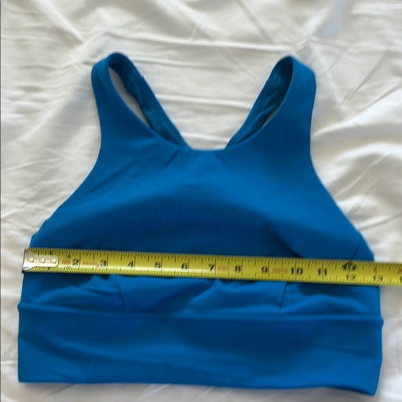 📦 MOVING SALE! Lululemon Wunder Train Longline Bra - Size 8 - Poolside Blue - Picture 6 of 7